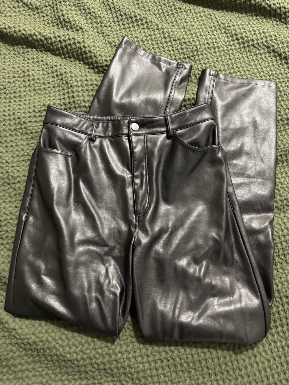 Dynamite Black Faux Leather Pants